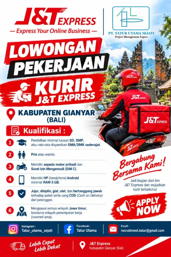 Kurir J&T Express Denpasar