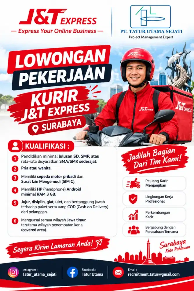 Kurir J&T Express Surabaya