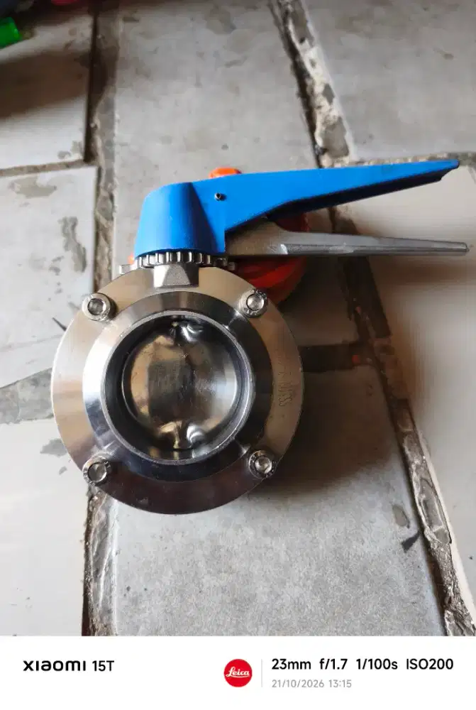 BUTTERFLY SANITARY UKURAN 2½ 2,5 INCH STAINLESS 316 BARU STOK LAMA