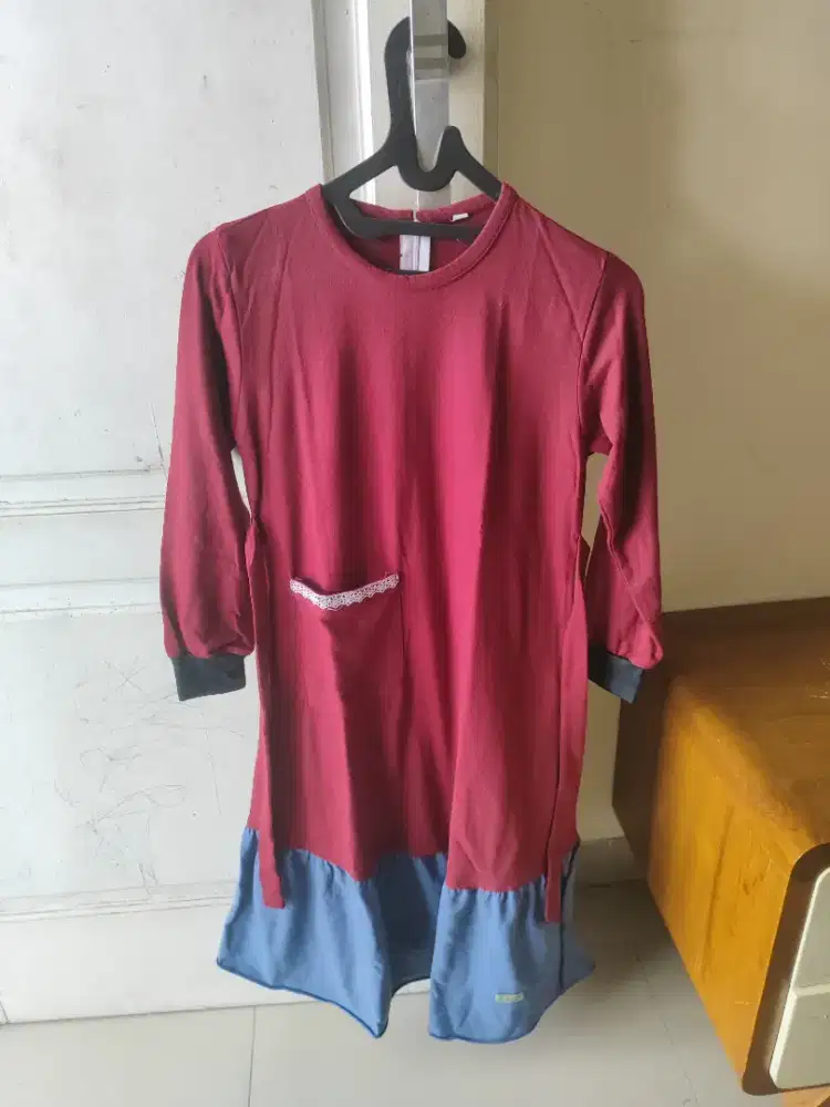 Gamis set baju ngaji anak