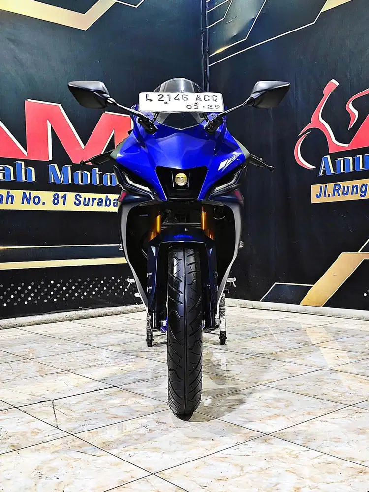 Yamaha R15 V4 Racing Blue mewah th 2024. Anugerah motor rungkut tengah