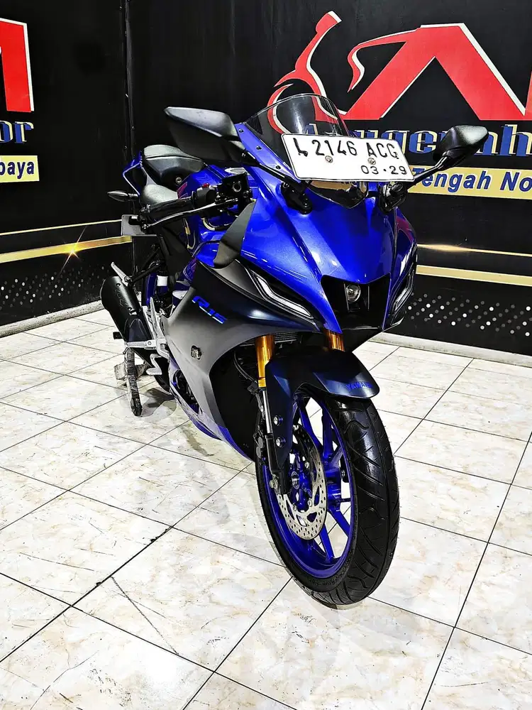 Yamaha R15 V4 Racing Blue mewah th 2024. Anugerah motor rungkut tengah