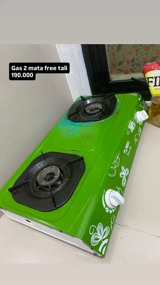 Kompor gas turbo free selang