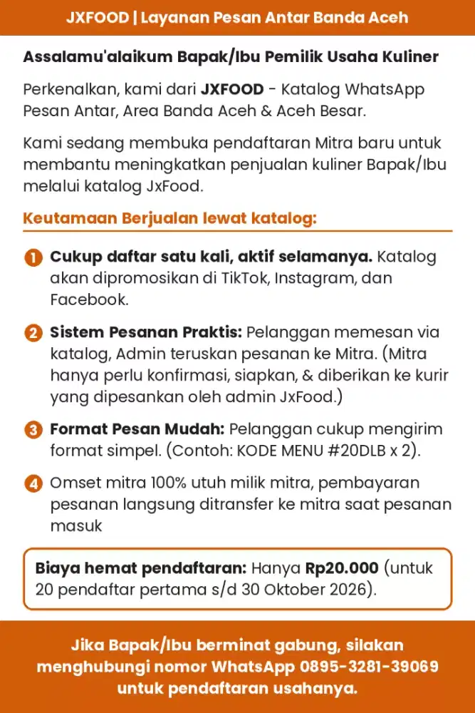 Benefit tambhan & kerja sama Mitra UMKM