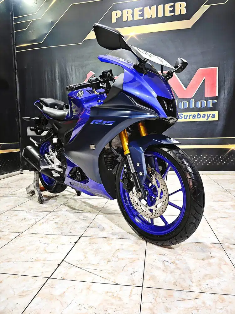 Yamaha R15 V4 Racing blue mewah th 2024. Anugerah motor rungkut tengah