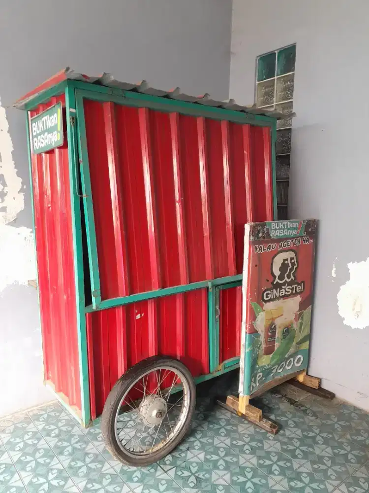 Dijual gerobak es teh