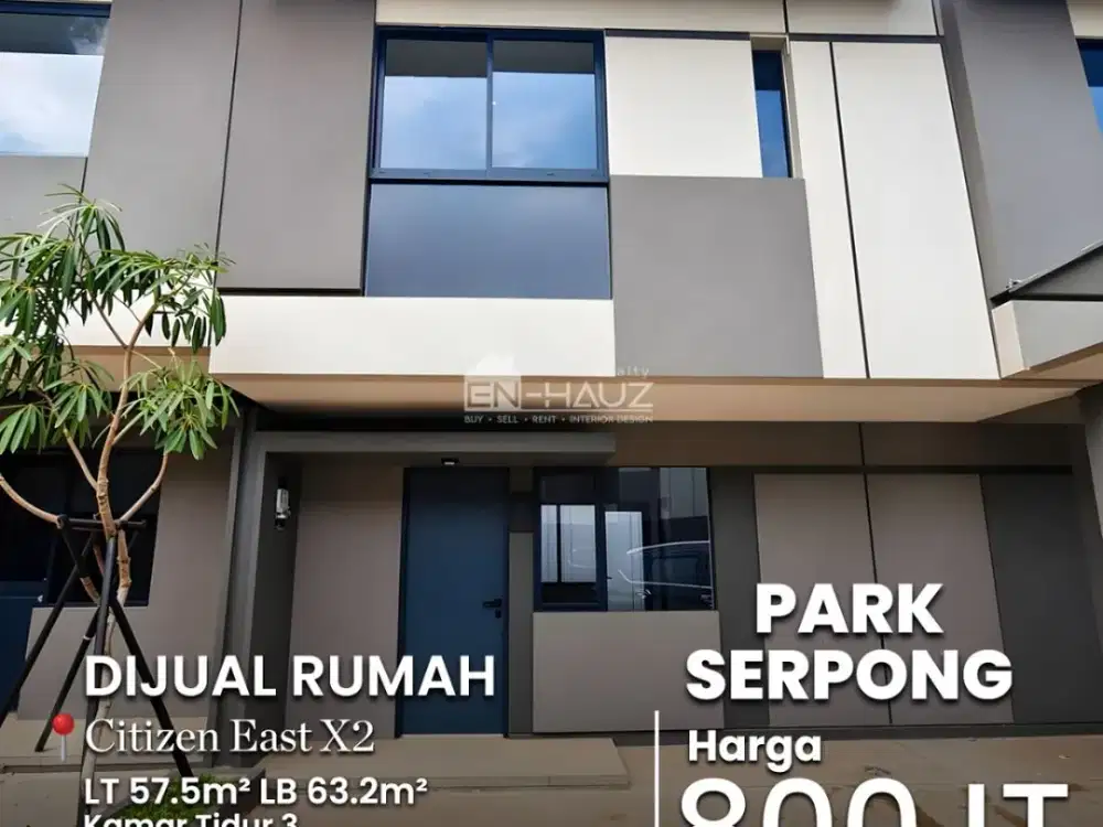 (VD) DIJUAL RUMAH CITIZEN EAST X2, PARK SERPONG
