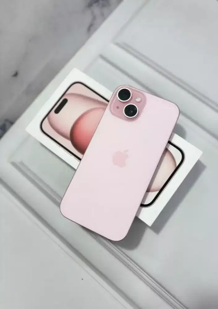 iphone 15 128GB pink lengkap