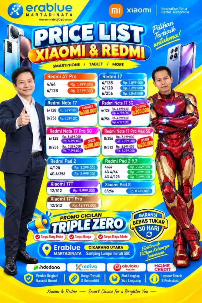 HARGA TERBARU XIAOMI OKTOBER