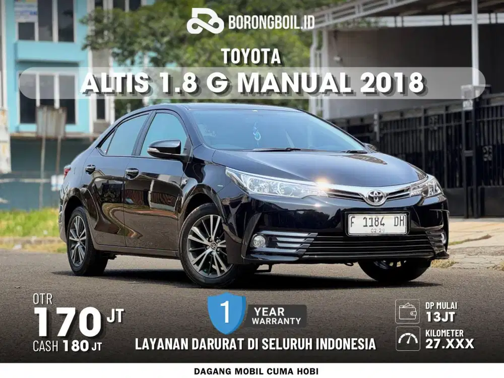 RAWATAN! TOYOTA ALTIS 1.8 G MANUAL 2018