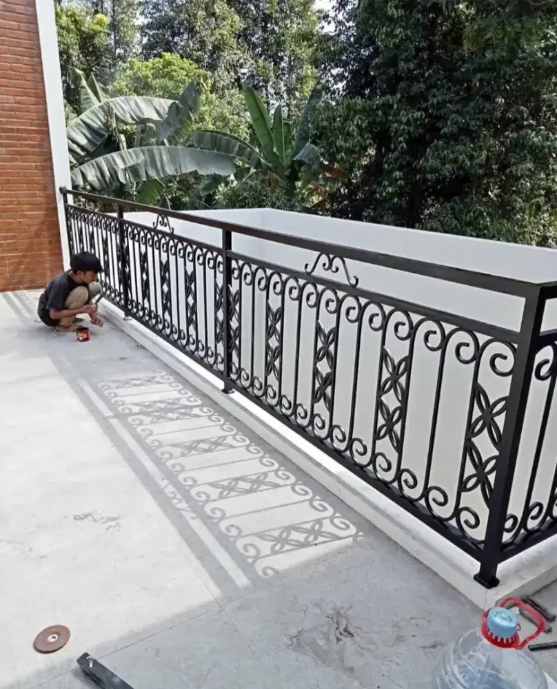 Pagar, kanopi, balkon, ralling tangga, tralis dll murahh tanpa dp