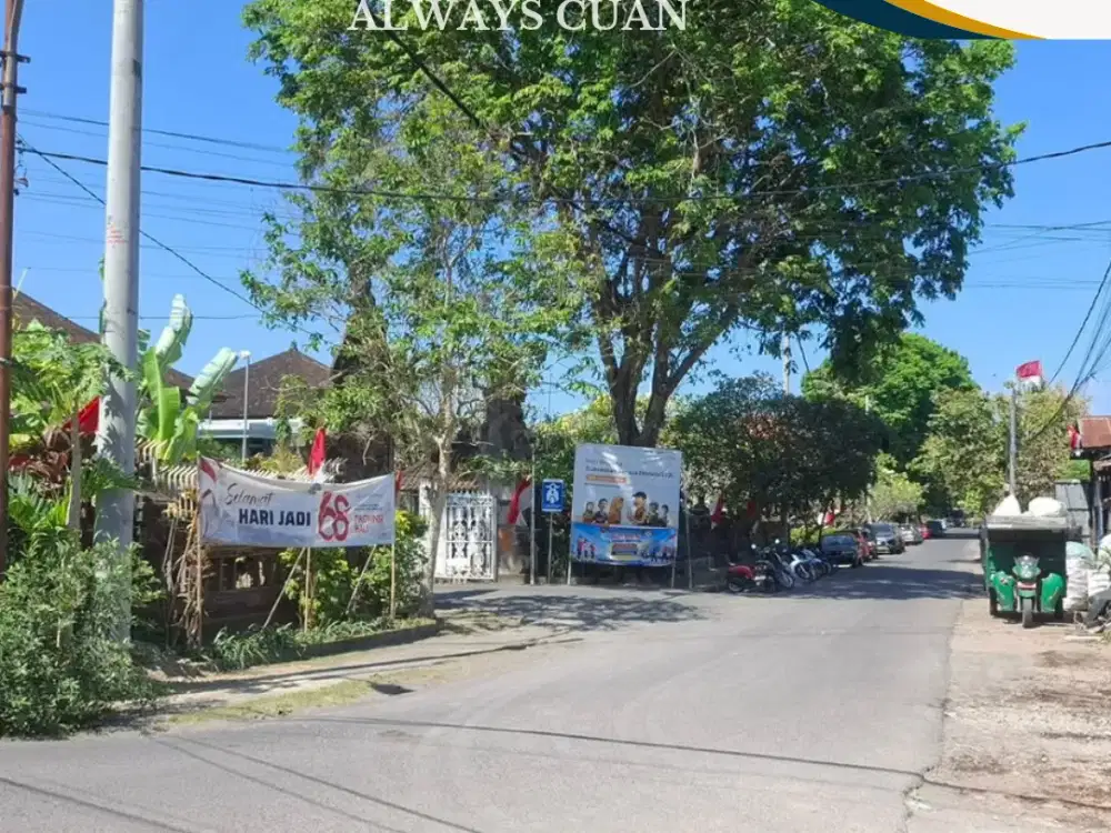 SALE Tanah Hook 200 m² Dekat Lapangan Renon