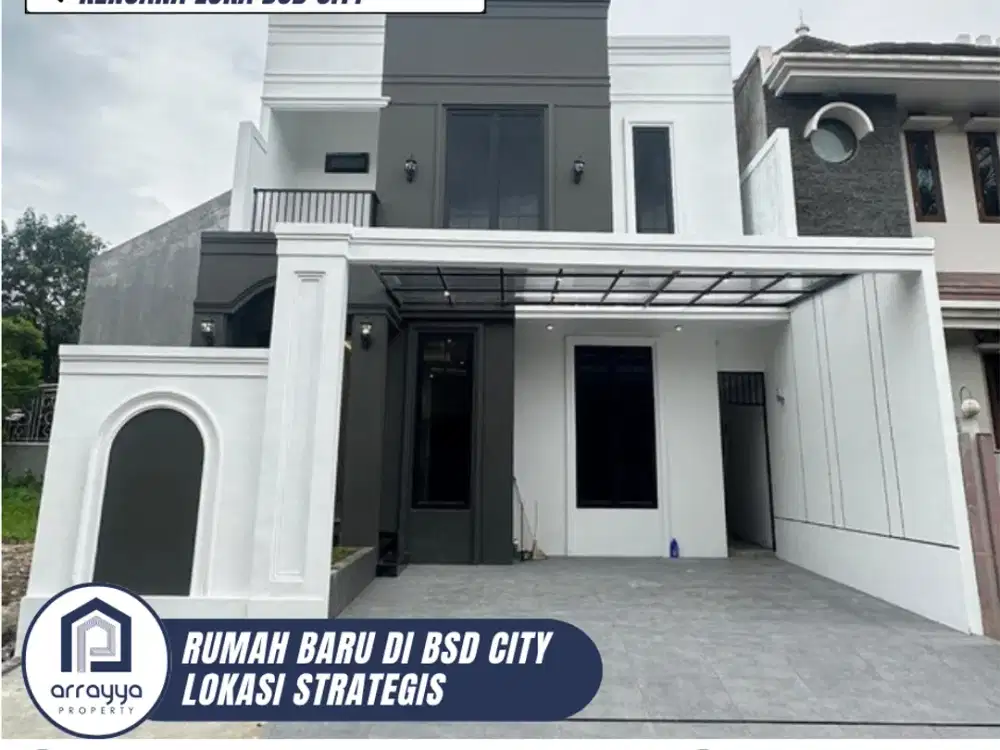 DIJUAL RUMAH CANTIK 2 LANTAI SIAP HUNI DI KENCANA LOKA BSD (HRB201)