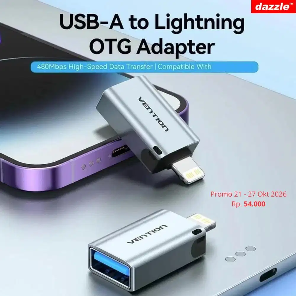 OTG Vention USB to Lightning CUCH0