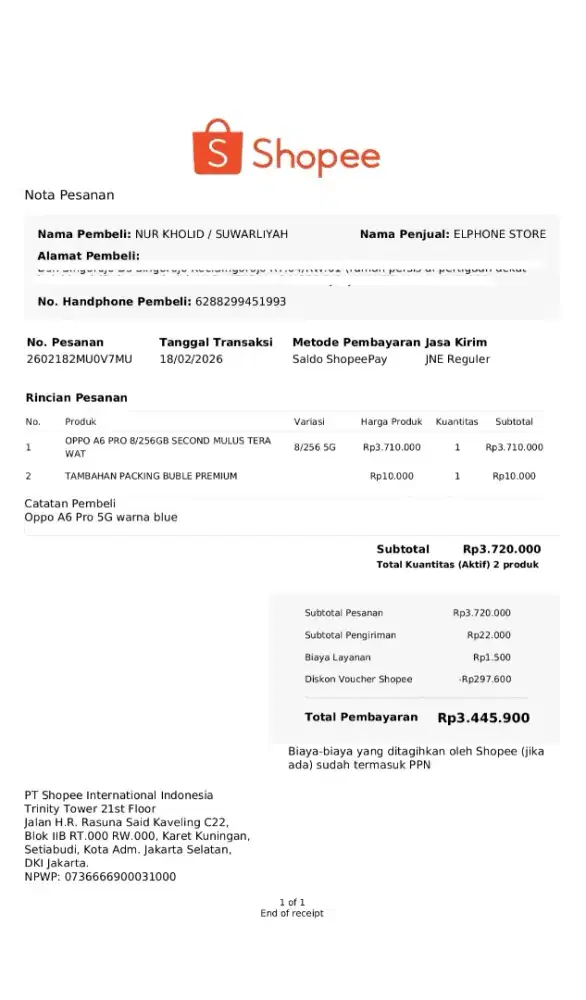 Oppo A6 Pro 8/256 fullset Tukar Tambah boleh ajukan saja