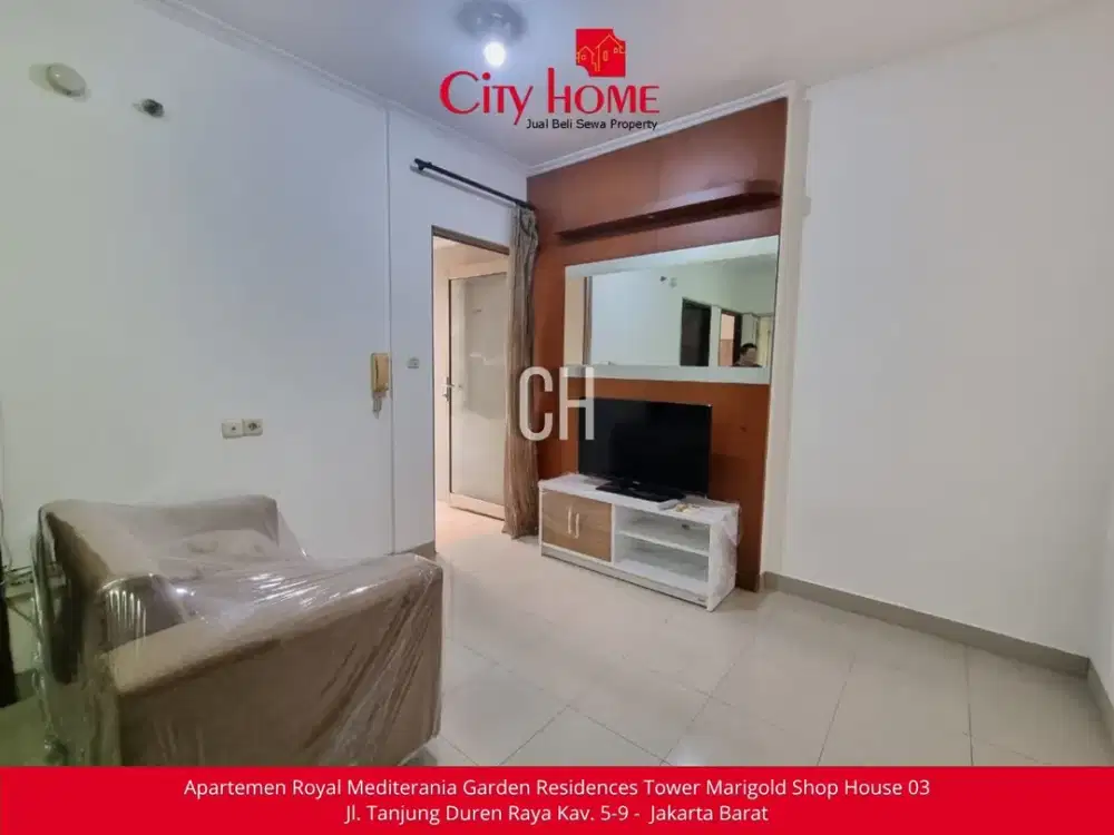 Sewa Apartemen Furnished 2 BR di Mediterania Garden Residences 1
