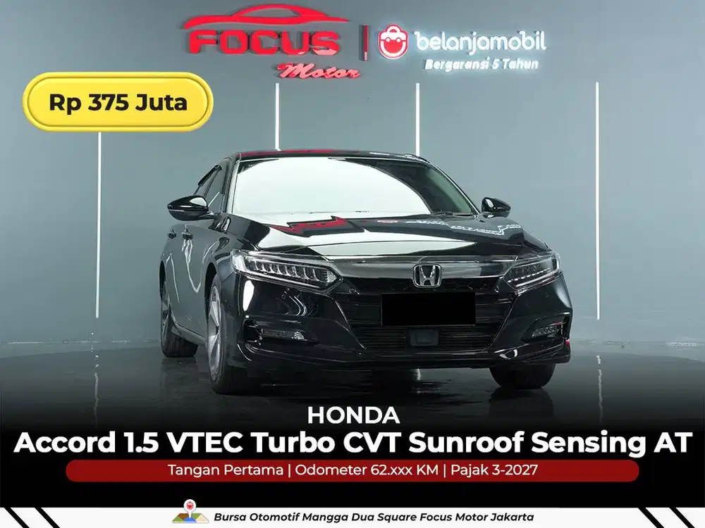 [ GARANSI 5THN ] Honda Accord 1.5 VTEC Turbo Sensing 2021/2022/2023