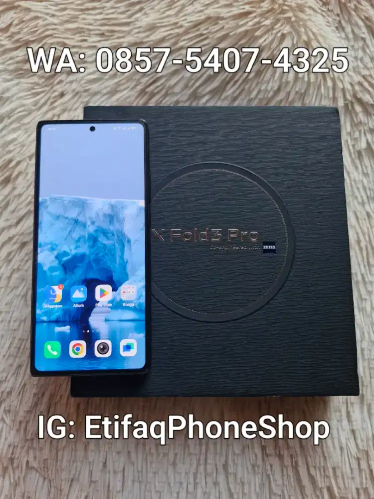 Vivo X Fold3 Pro 16/512 Fulset Ori Xfold3 Xfold Fold 3 5G Layar Lipat