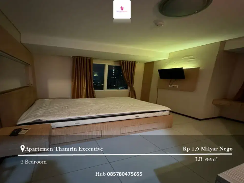Dijual Apartement Thamrin Executive 2BR Full Furnished