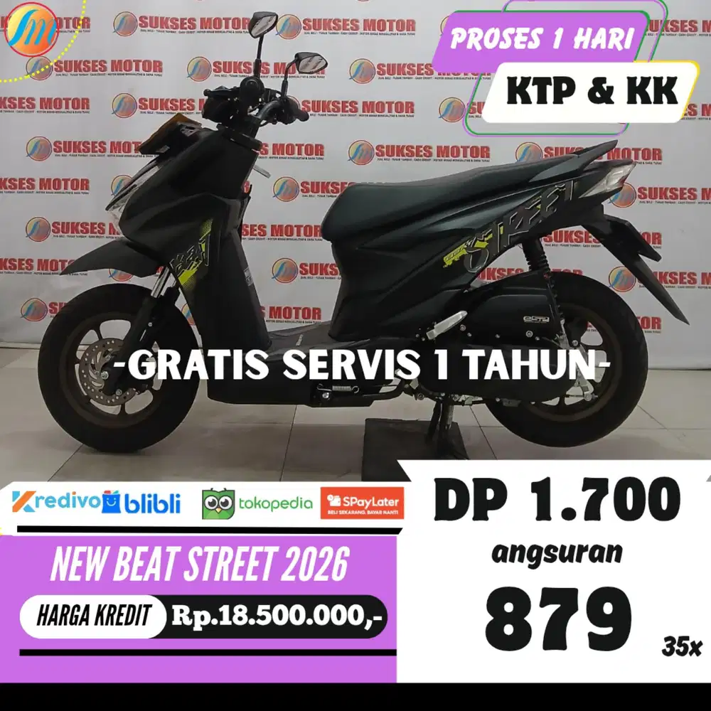 HONDA NEW BEAT STREET 2026 SEKEN KREDIT MURAH ANGSURAN SANGAT RENDAH