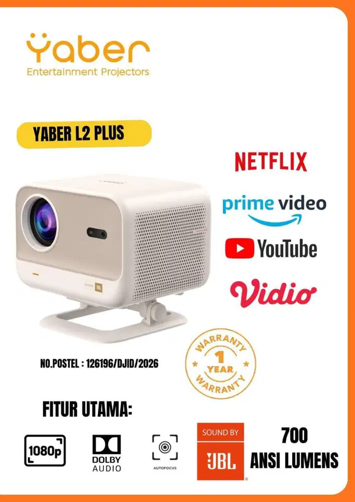 Yaber Projector L2 Plus Sound by JBL Speaker