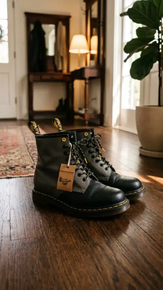 Jual sepatu Doc Mart Asli full kulit kondisi prima seperti baru