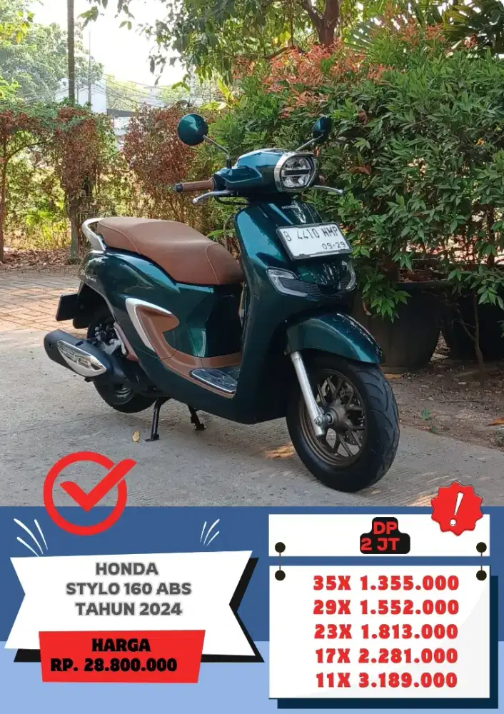 Honda Stylo 160 ABS Tahun 2024 Gress Siap Pakai KM 5ribu