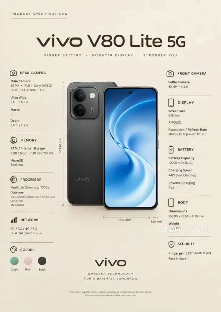 Cicilan Vivo V80 Lite 5G