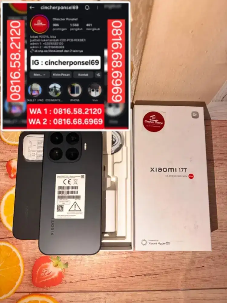 Jual hp likenew Xiaomi 17T 5G 12/512 BH 100% siklus 37 grns JULI 2028