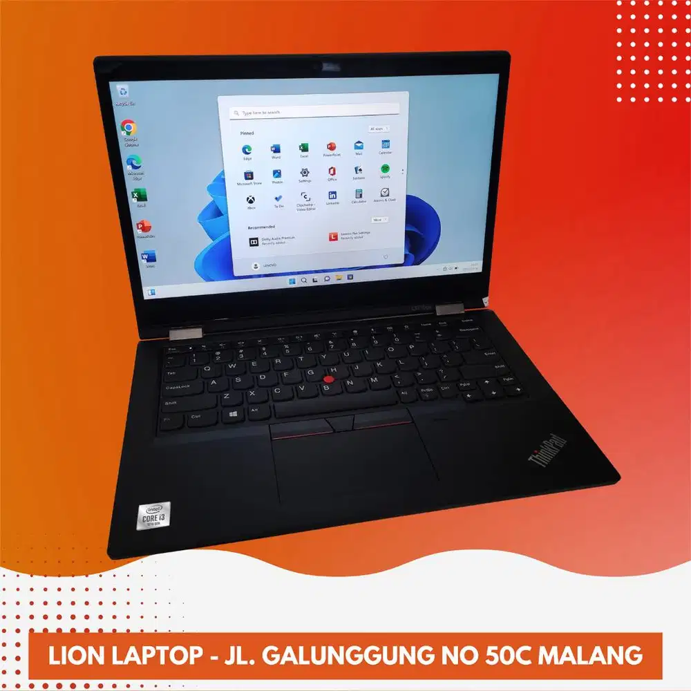 Core i3 Gen 10 Flip 360° Include Stylus Lenovo Thinkpad YOGA L13 [21|1