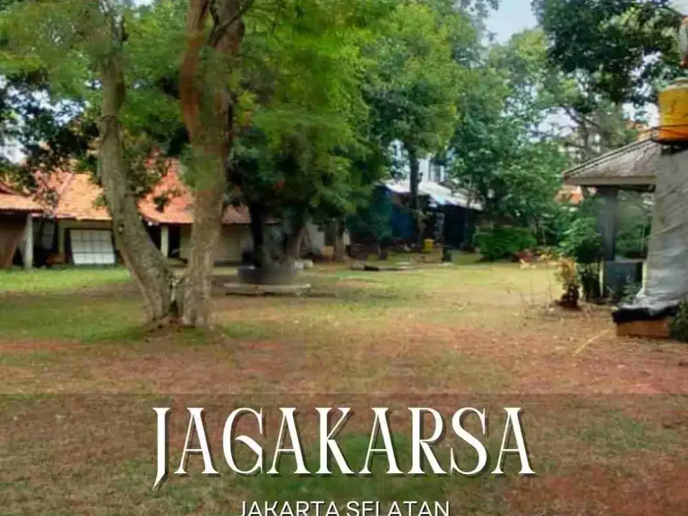 DIJUAL MURAH, TANAH ADA BANGUNAN  RUMAH, KOLAM RENANG DAN LAPANGAN BULU TANGKIS DI JAGAKARSA