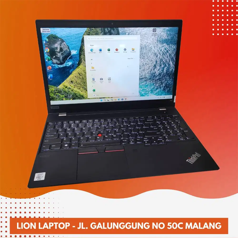 SSD 512GB i7 gen 10 Double VGA Lenovo Thinkpad T15 [21|10]