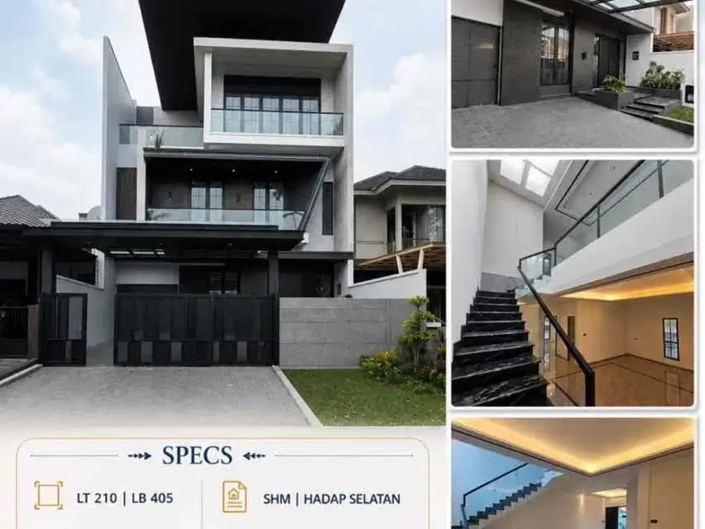 Dijual rumah PAKUWON INDAH New Modern Minimalis House surabaya barat