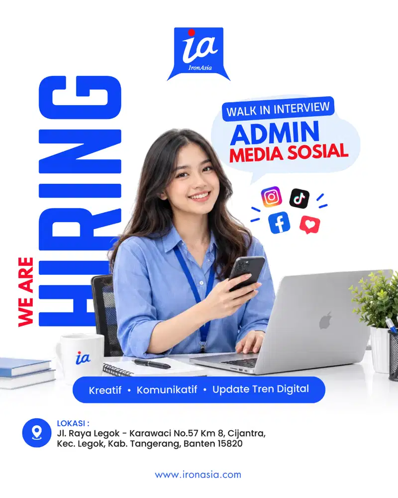 WALK IN INTERVIEW — ADMIN MEDIA SOSIAL IRON ASIA