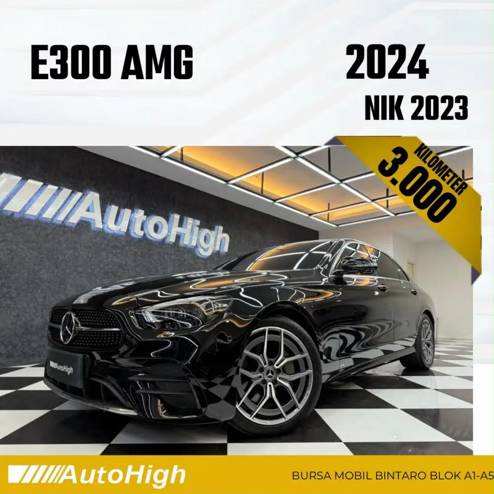 DP10% [Km3.000] E300 AMG 2023 Black Reg 2024 #AUTOHIGH