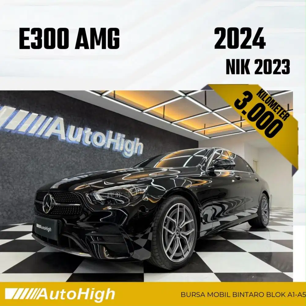 DP10% [Km3.000] E300 AMG 2023 Black Reg 2022 #AUTOHIGH