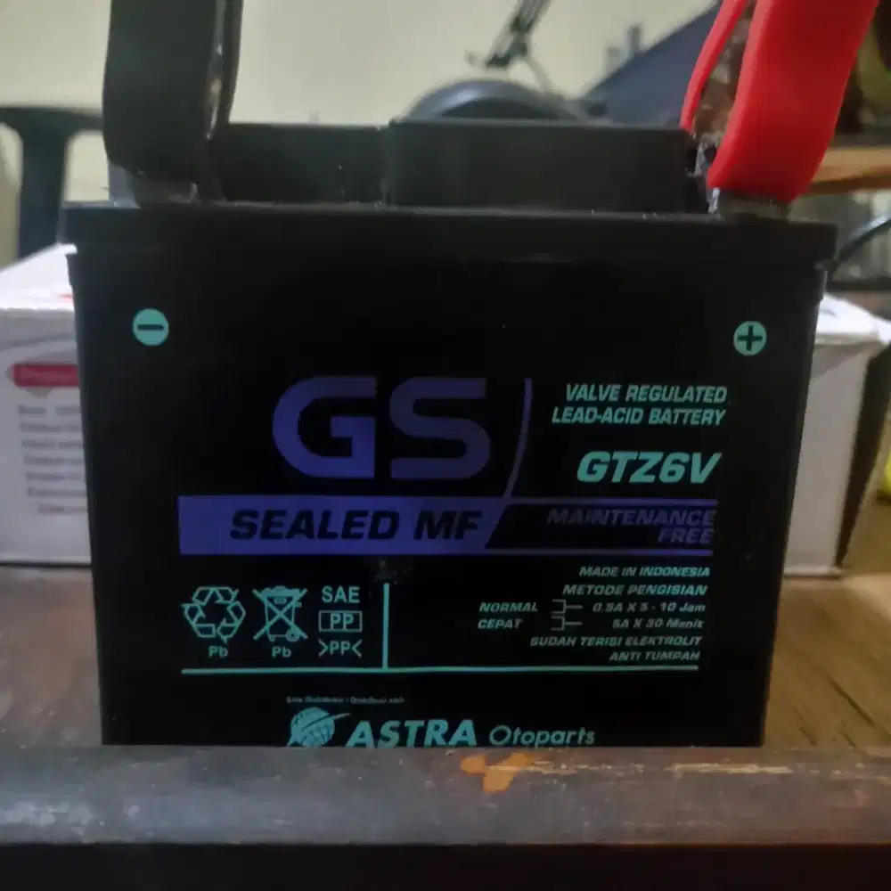 Baterai Gtz6v soak kondisi baik