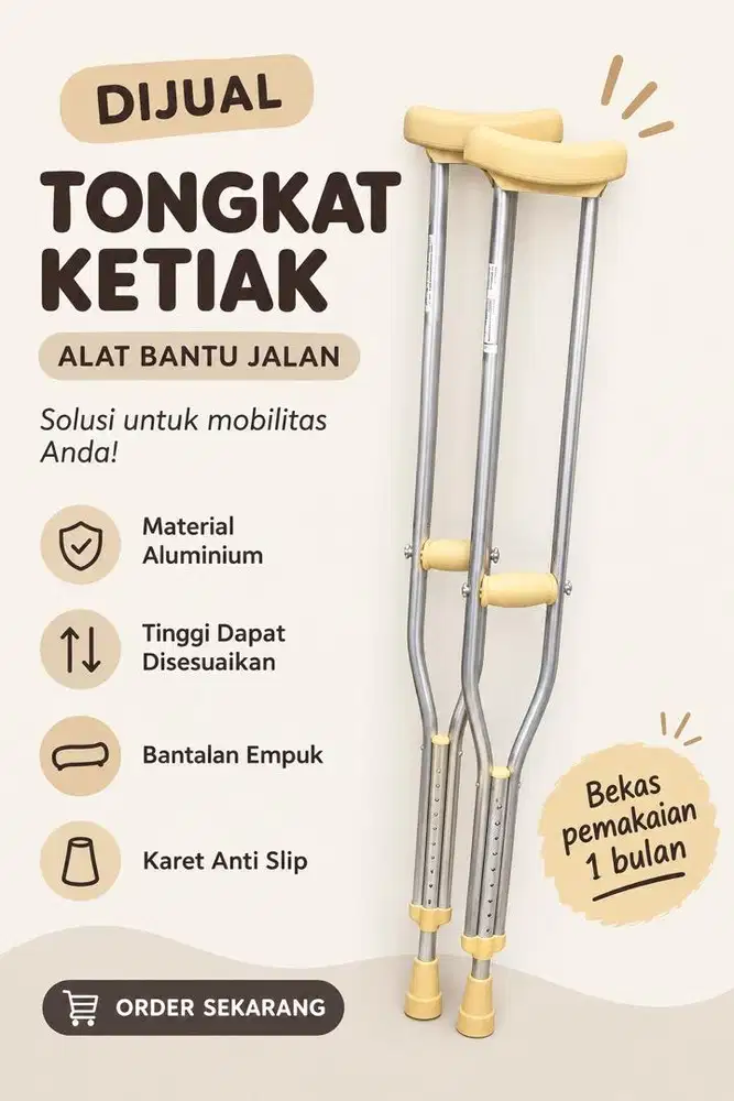 Di jual alat kesehatan tongkat ketiak