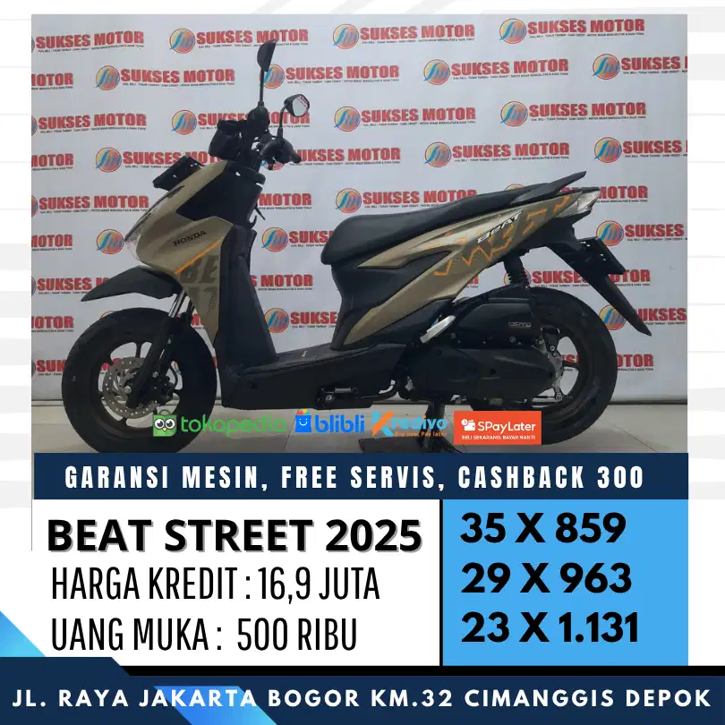 NEW BEAT STREET ESP 2025 MULUS KREDIT SYARAT KTP KK UNIT BERGARANSI