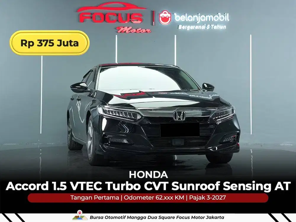 [ GARANSI 5THN ] Honda Accord 1.5 VTEC Turbo Sensing 2021/2022/2023