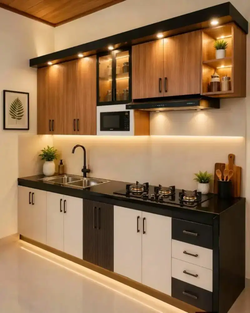 Kitchen set, kamar set, lemari, backdrop tv, isi rumah, isi kantor.
