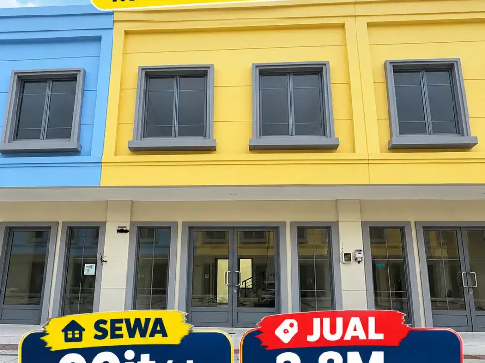 TERMURAH DISEWAKAN/DI JUAL Ruko Maggiore Grande  4.5 x 12m Gading Serpong