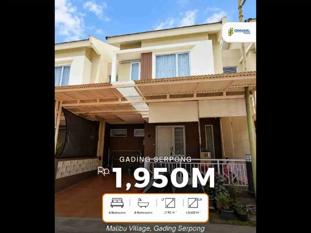 Rumah Cluster Full Renovasi Siap Huni,Gading Serpong