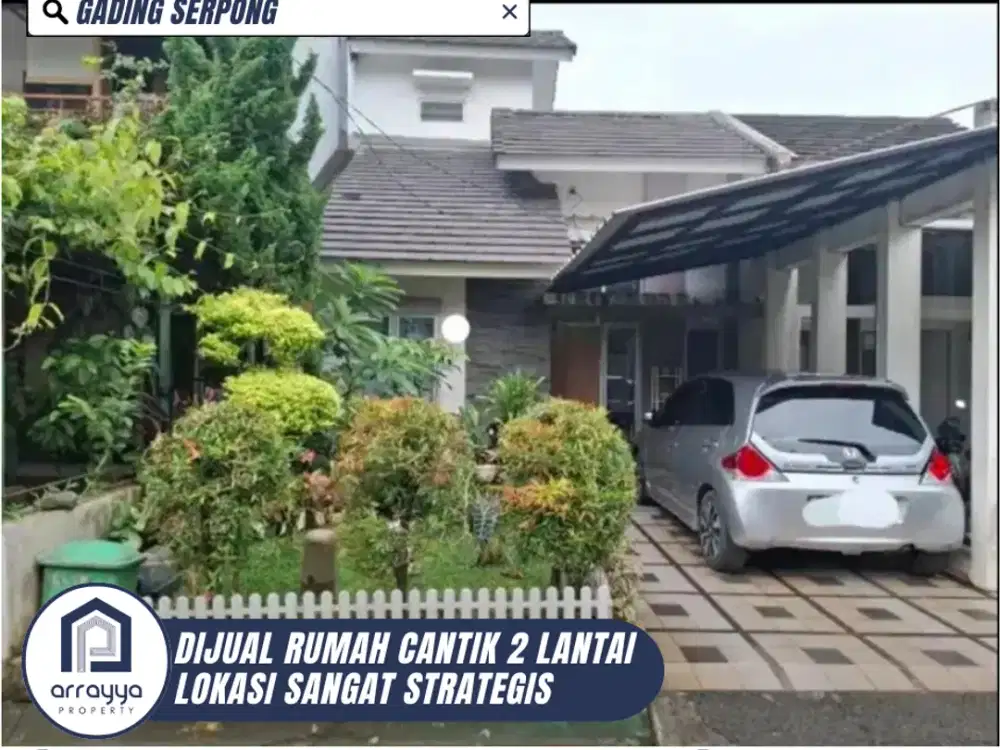 DIJUAL RUMAH CANTIK LINGKUNGAN ASRI DI GADING SERPONG 1 (LS168)
