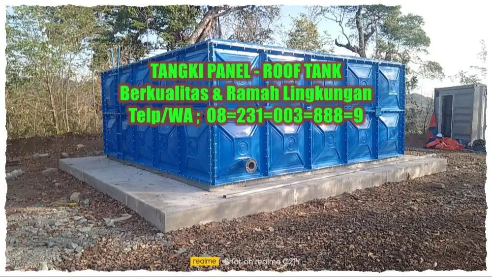 TANGKI AIR FIBERGLASS - GROUND TANK - PANEL FRP - ROOF TANK FRP
