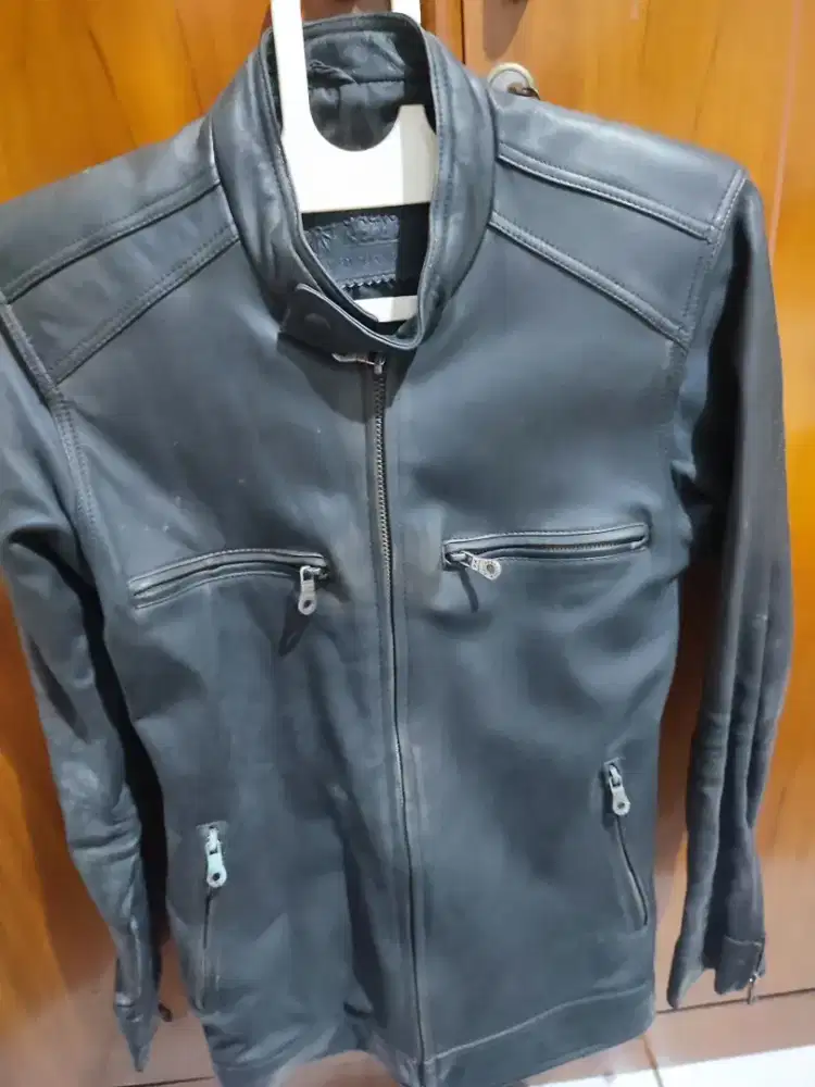 jaket kulit motor buatan saungkulit