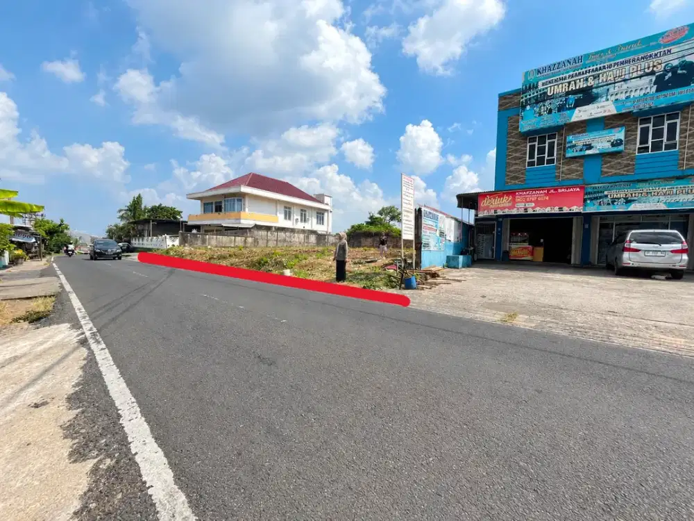 dijual tanah pinggir jalan aspal kota palembang