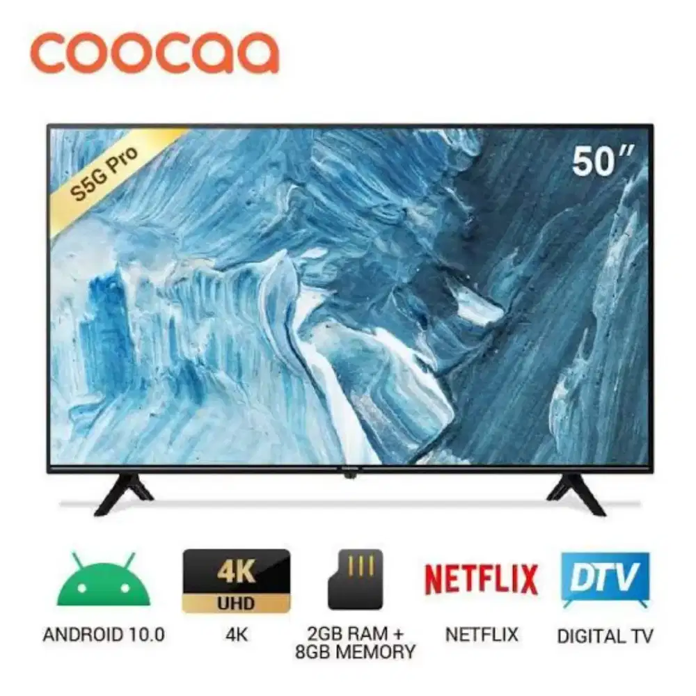 Android TV Coocaa 50 Bekas