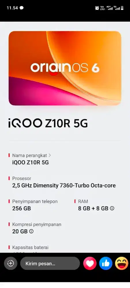 HP IQOO Z10R 5G