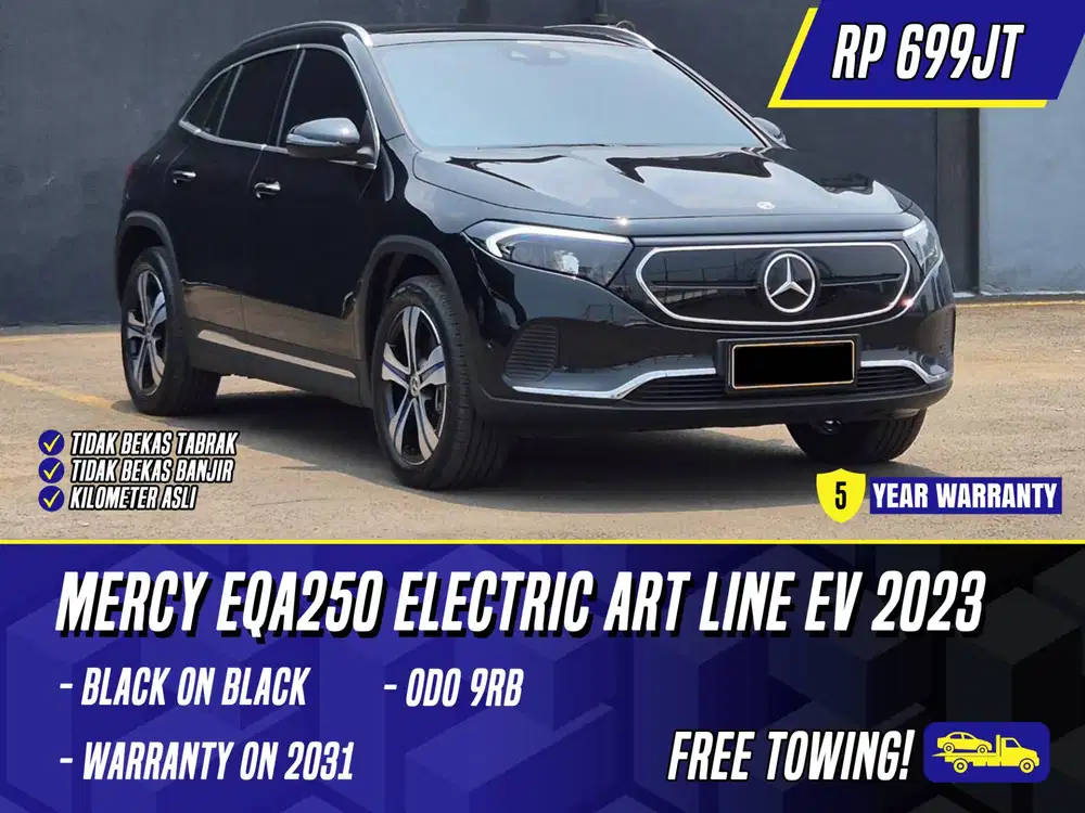 Mercedes Benz EQA250 Electric Art Line EV 2023 Black Hitam Mercy EQA